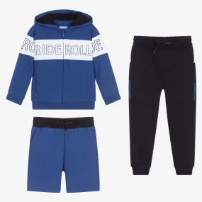 Blue Three Piece Tracksuit