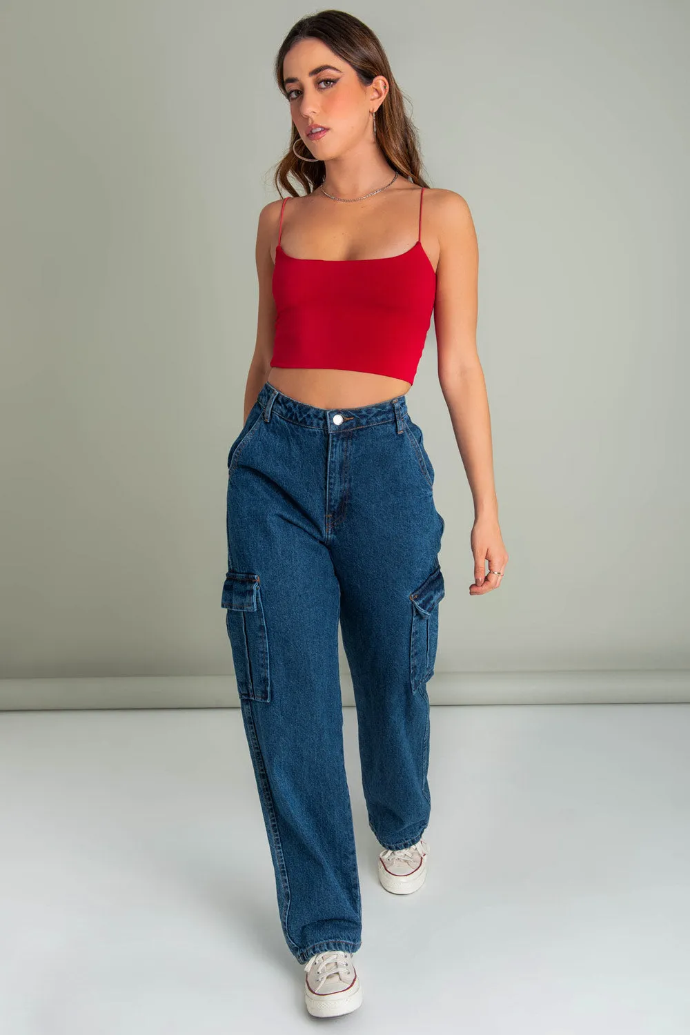 Crop top tirantes