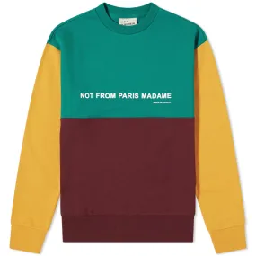 Drôle de Monsieur Not From Paris Panel SweatMulti 2