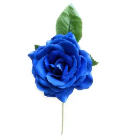Flor Flamenca Pelo Mediana 13cm · Azul