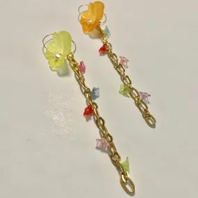 Flower family single earring