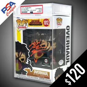 Funko Pop! MHA: Overhaul- SIGNED by Kellen Goff (PSA Certified) Encased