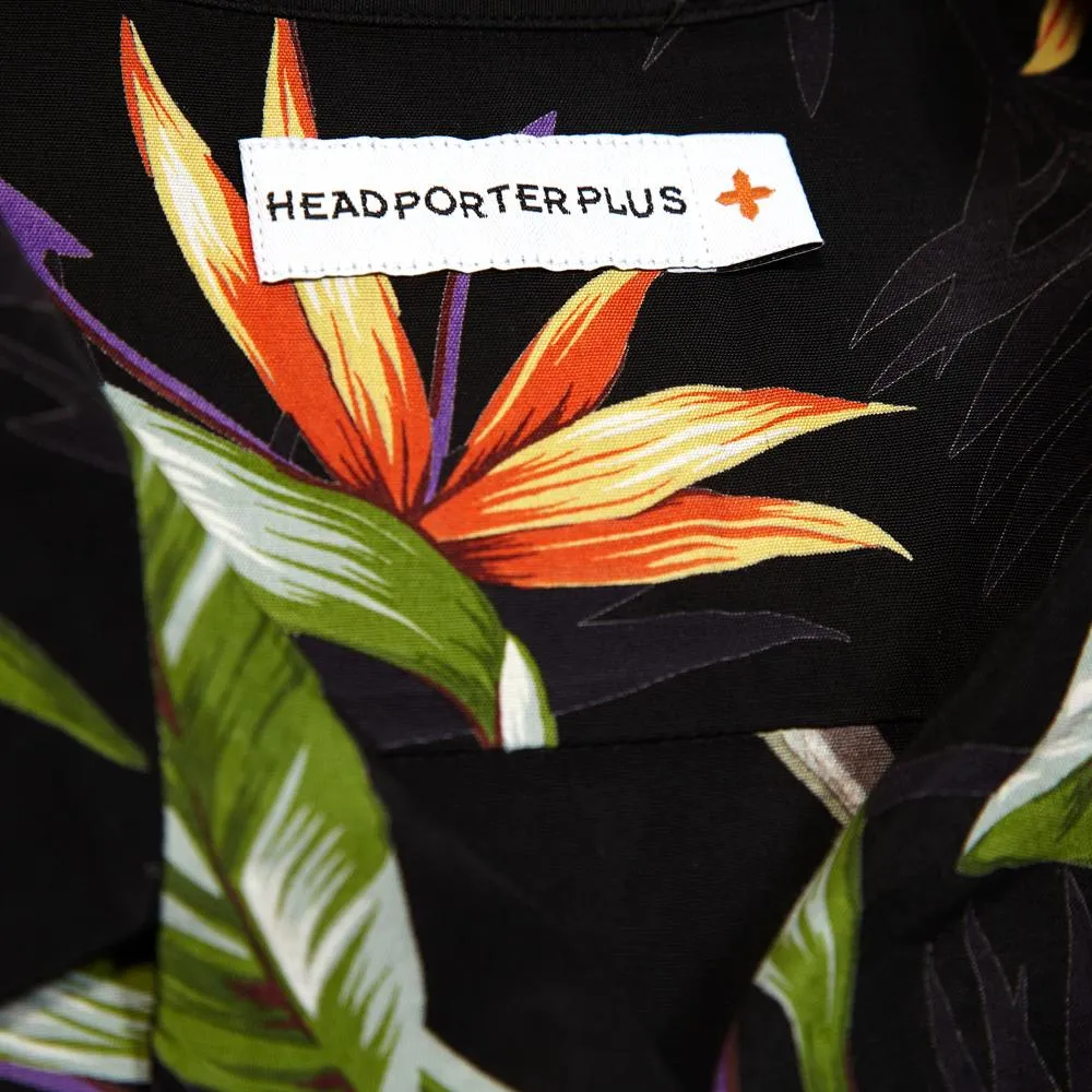 Head Porter Plus Aloha ShirtBlack