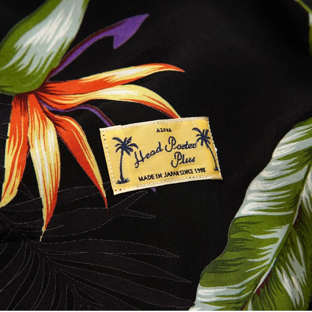 Head Porter Plus Aloha ShirtBlack