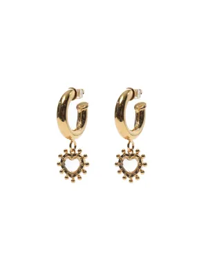 Sorcha O'Raghallaigh Gold Cupid Hoops